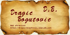 Dragić Bogutović vizit kartica